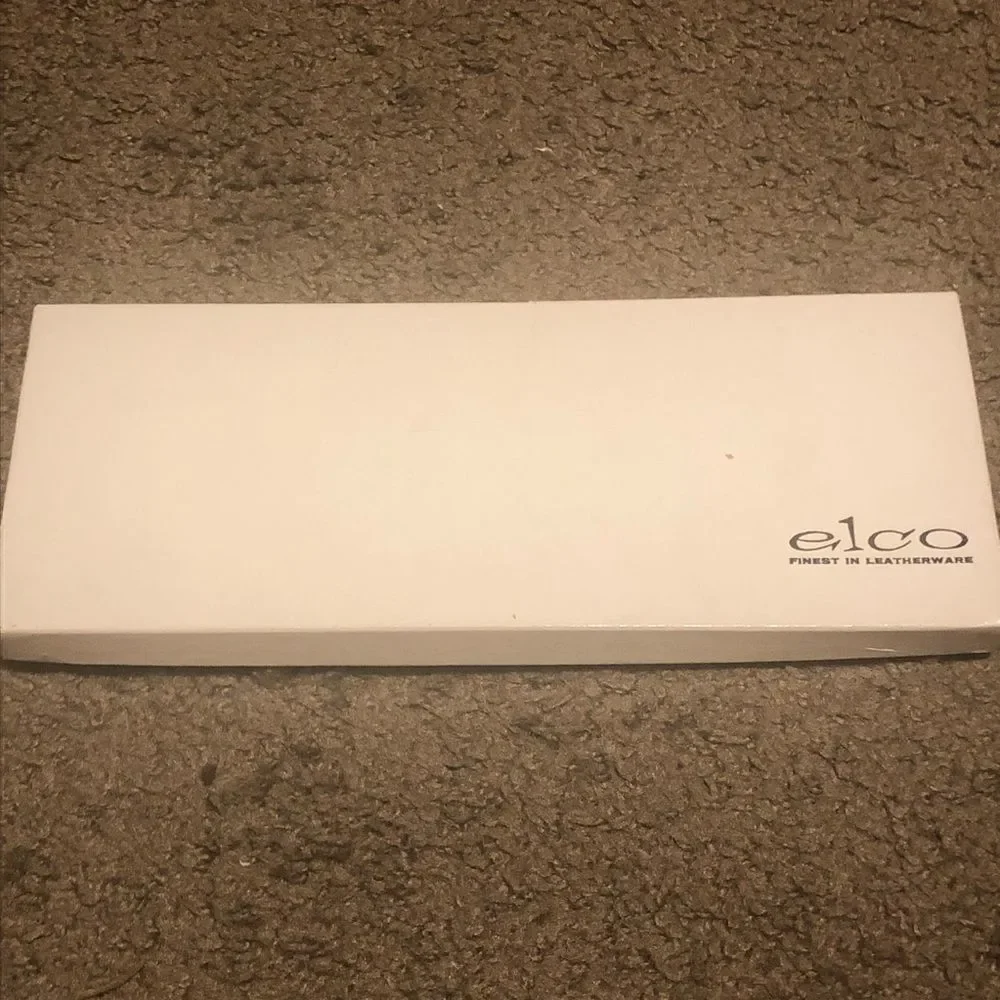 New NIP NOS Elco Spanish Leather Valencia Kid Bifold Wallet Billfold‎ Black MCM